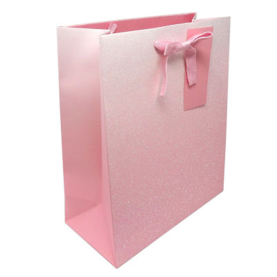 Large Pink Glitter OmbrÃ© Gift Bag thumbnail 2