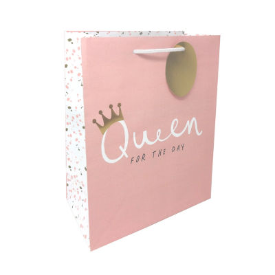 Queen For The Day Pink Large Giftbag