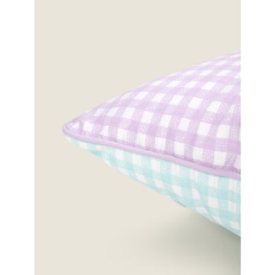 Lilac Gingham Outdoor Cushion thumbnail 3