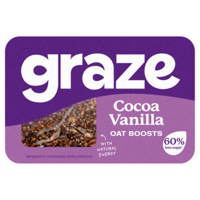 Graze Protein Cocoa Vanilla Vegan Snacks With Oats