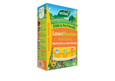 LawnMeadow Natural Wildflower & Lawn Seed Mix 2.8kg thumbnail 2