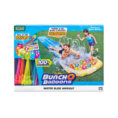 Neon Splash Bunch O Balloons Water Slide Wipeout