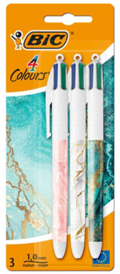 4 Colours Marble Pens, Pack of 3 thumbnail 2