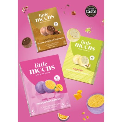 Refreshos Vegan Pineapple & Mandarin Mochi Sorbet Frozen Snack 6 x 32g thumbnail 3