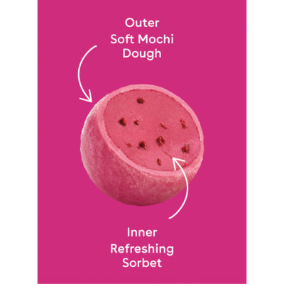Refreshos Vegan Pineapple & Mandarin Mochi Sorbet Frozen Snack 6 x 32g thumbnail 4