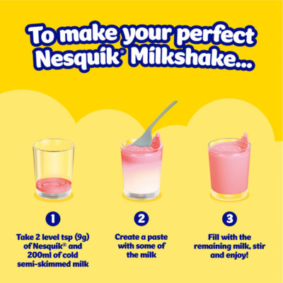 Strawberry Flavoured Milkshake Powder Tub 500g thumbnail 3
