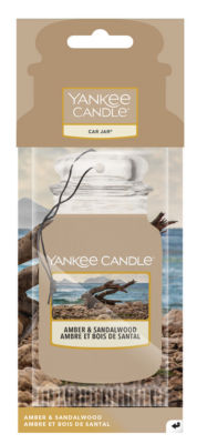 Car Jar Amber & Sandalwood Air Freshener