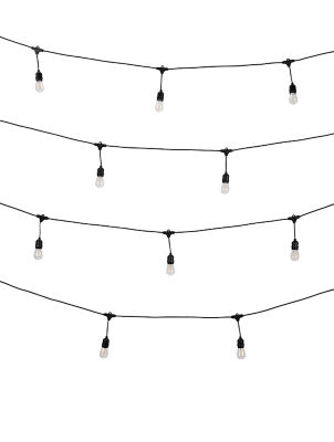 10 Outdoor Linkable Festoon Bulb Lights (Mains Powered)