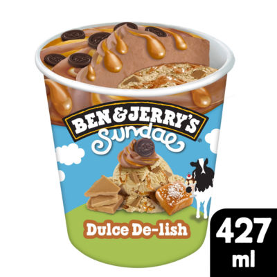 Sundae Dulce De-Lish Ice Cream Tub Dessert 427ml thumbnail 2