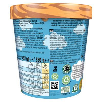 Sundae Dulce De-Lish Ice Cream Tub Dessert 427ml thumbnail 3