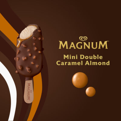 Mini Double Caramel Almond & Gold Caramel Billionaire Ice Cream Sticks 6 x 55ml thumbnail 4