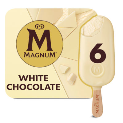 White Chocolate&nbsp;Ice Cream Sticks 6 x 100 ml