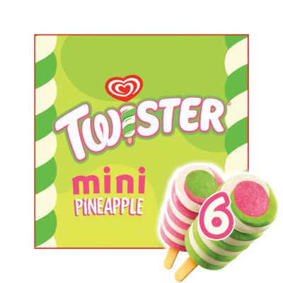 Mini Pineapple Ice Cream Lollies 6x 50 ml
