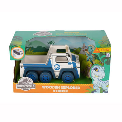 Wooden 6x6 Vehicle And 2D Dinosaur