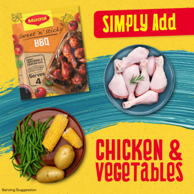 Juicy Sweet and Sticky BBQ Chicken Herbs and Spices Recipe Mix 41g thumbnail 4