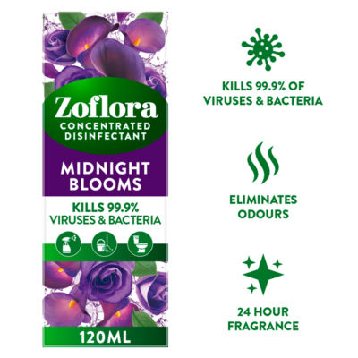 Concentrated Multipurpose Disinfectant Midnight Blooms 3 in 1 Action 120ml thumbnail 3