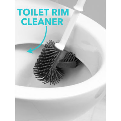 Grey & White Beldray Antibacterial Toilet Brush thumbnail 5