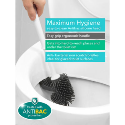 Grey & White Beldray Antibacterial Toilet Brush thumbnail 6