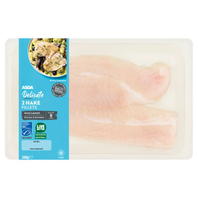 ASDA 2 Hake Fillets 240g
