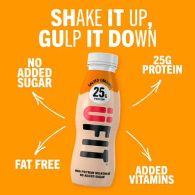 Salted Caramel High-Protein Milkshake 330ml thumbnail 3