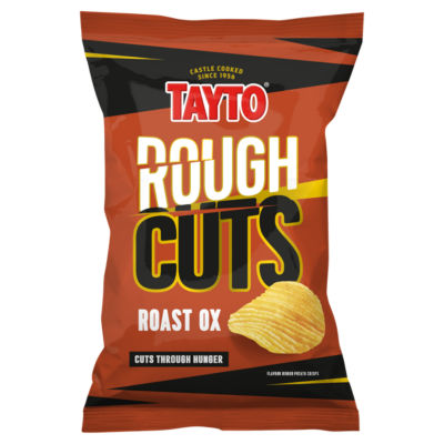 Rough Cuts Roast Ox Flavour Ridged Potato Crisps 135g