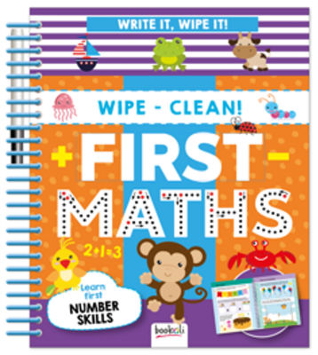 Write It, Wipe It Spiral: First Maths Book