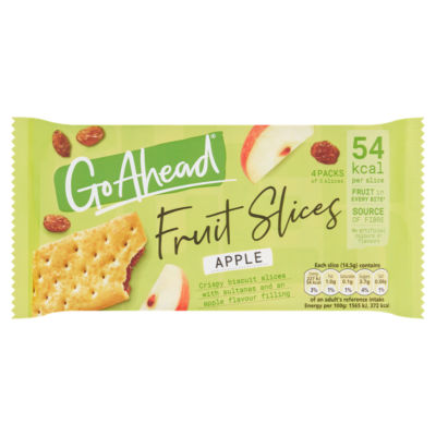 Apple Crispy Fruit Slices Snack Bars Multipack 4 x 43.6g, 174.4g thumbnail 2