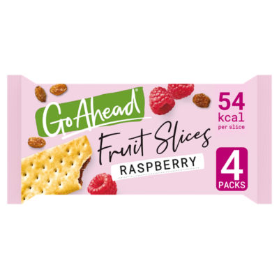 Raspberry Crispy Fruit Slices Snack Bars Multipack 4 x 43.6g, 174.4g thumbnail 2