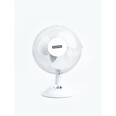 Status 9" Desk Fan in White thumbnail 2