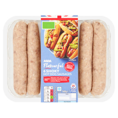 Flavourful 6 Smoky Pork Hot Dog Sausages thumbnail 2