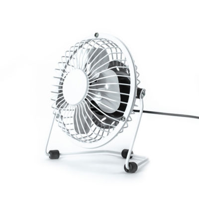 4" White Mini Fan USB thumbnail 3