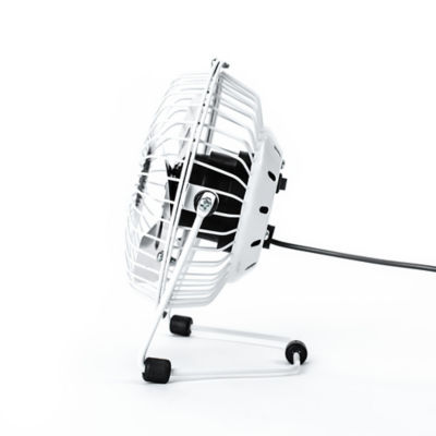 4" White Mini Fan USB thumbnail 4
