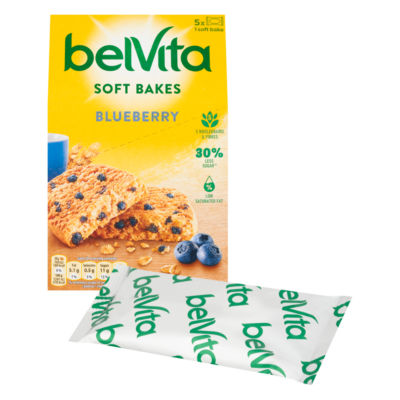 Belvita Soft Bakes Blueberry Cereal Snack Bars Multipack 250g (5 x 50g) thumbnail 3