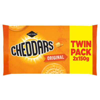 Jacob's Baked Cheddars Cheese Biscuits Twin Pack