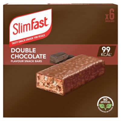 Snack Bars, Double Chocolate Flavour, 6 bars, 25g thumbnail 2