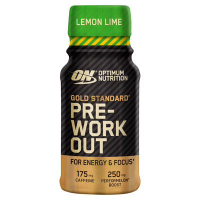 Gold Standard Pre-Workout Energy Shot, Lemon Lime Flavour, single serve, 60ml thumbnail 2