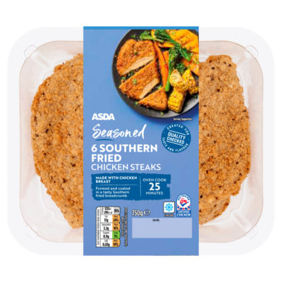ASDA 6 Seasoned Southern Fried Chicken Steaks