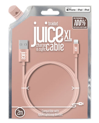 Braided Lightning Cable - Rose Gold 2m thumbnail 2