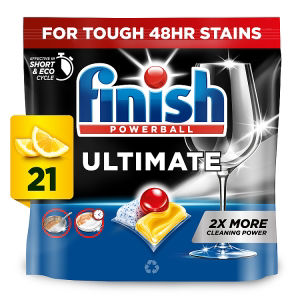 Finish Ultimate All in One Dishwasher Tablets Lemon, 21 Tablets