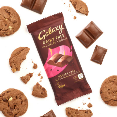 Dairy Free & Vegan Crumbled Cookie Choclate Bar 100g thumbnail 4