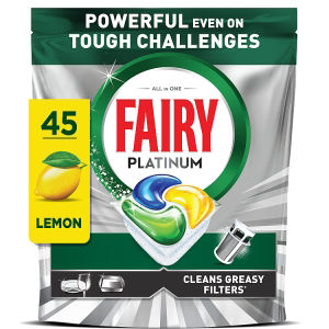 Platinum Dishwasher Tablets, Lemon, 45 Capsules
