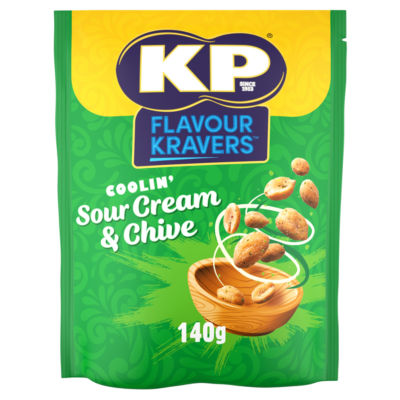 Flavour Kravers Sour Cream & Chive Peanuts 140g thumbnail 2