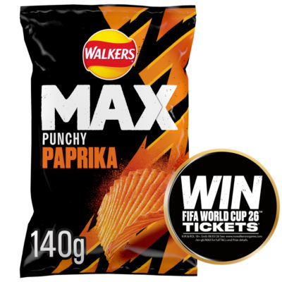 Walkers Max Punchy Paprika Sharing Bag Crisps