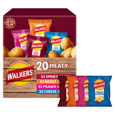 Meaty Variety Multipack Crisps Box 20x25g thumbnail 4