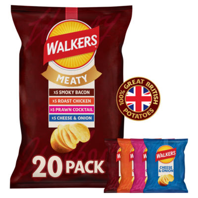 Meaty Variety Multipack Crisps 20 x 25g