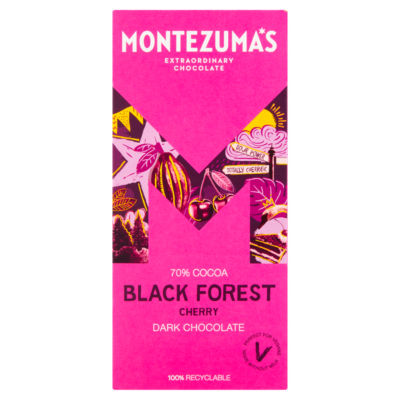 Montezuma's Black Forest Dark Chocolate with Cherry