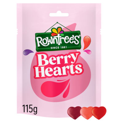 Rowntree’s Berry Hearts Sweets Sharing Bag 115g thumbnail 2