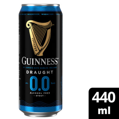 Draught Alcohol Free Stout Beer 0.0% vol 10x440ml Cans thumbnail 3