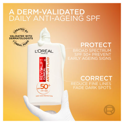 L’Oréal Paris Revitalift Clinical SPF 50+ Invisible UV Fluid, UV Protection, 50ml thumbnail 3