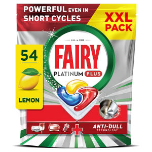 Fairy Platinum Plus All In One Lemon XXL Pack 54 Dishwasher Tablets 838g